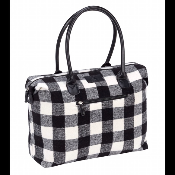 🌟Buffalo Check Weekender Bag - Picture 1 of 4